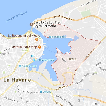 Municipio Regla La Habana Mapa